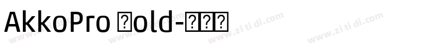 AkkoPro Bold字体转换